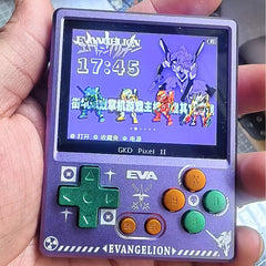 GKD Pixel 2 Metal Retro Handheld Game Console with Customized Laser-Engraved Pattern