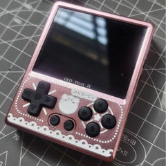 GKD Pixel 2 Metal Retro Handheld Game Console with Customized Laser-Engraved Pattern