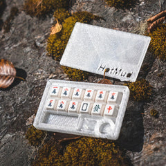 Mahjong R4-Profile Underglaze Ceramic Keycap for Mechanical Keyboard, Custom Builds