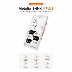 Metalio E-INK4 AI E-Reader, E-Ink Touchscreen