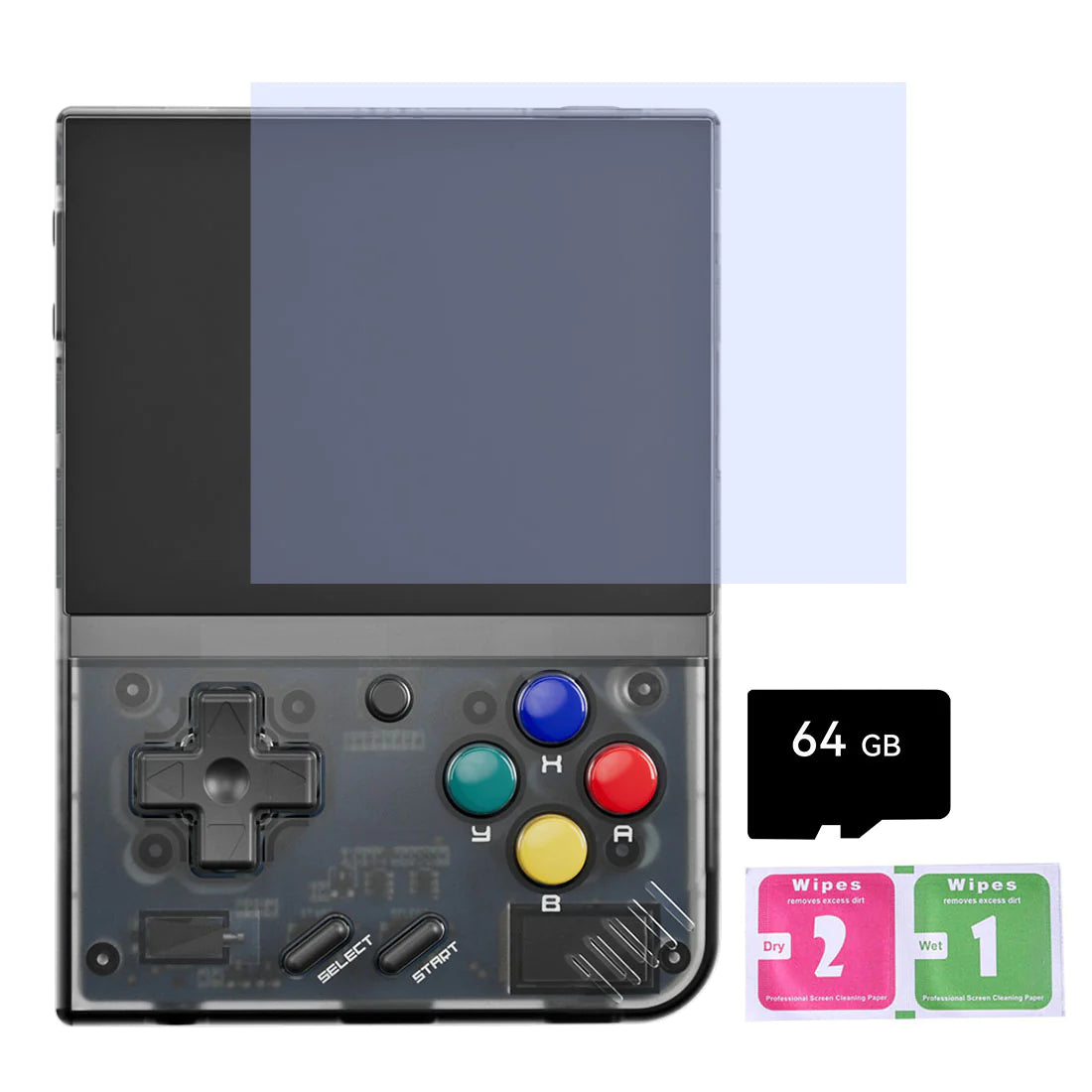 litnxt-miyoo-mini-plus-retro-handheld-game-console-transparent-black-64gb