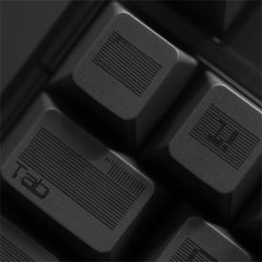Moire Fringe Minimal Retro 1.7 mm Thick PBT Keycaps 144-Key Set
