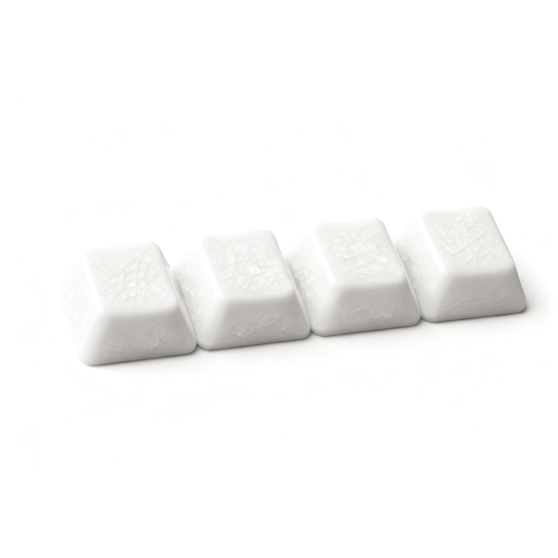 Original-Profile Crackle Ceramic WASD Keycaps/6.25U Spacebar Keycap