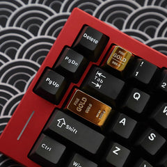 Gold-Bar Zinc Alloy Keycap - Original-Profile 1 PCS