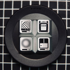 Original-Profile Parametric Aluminum Alloy Keycaps for Wooting ROG Azoth