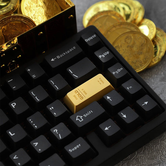 Gold-Bar Zinc Alloy Keycap - Original-Profile 1 PCS