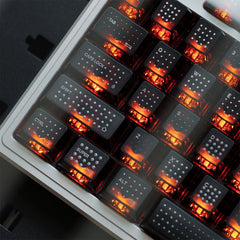 Polka Dot Matte Fog Original-Profile 1.7 mm Thick Keycaps