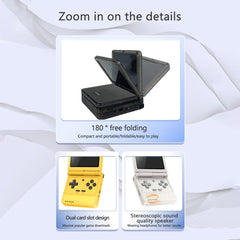 Powkiddy V90S 3.5-Inch Retro Foldable Handheld Game Console