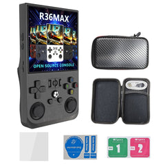 R36MAX Ark OS 4-Inch Retro Handheld Game Console with Carry Case