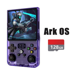 R36MAX Ark OS 4-Inch Retro Handheld Game Console with Carry Case