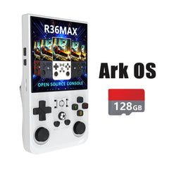 R36MAX Ark OS 4-Inch Retro Handheld Game Console with Carry Case