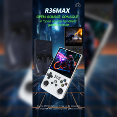 R36MAX 4-Inch Retro Handheld Game Console with Carry Case