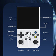 R36MAX 4-Inch Retro Handheld Game Console with Carry Case