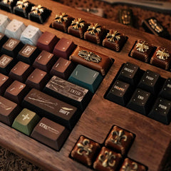 Retro Genuine Leather Backspace Large Keycap for Mechanical Keyboards