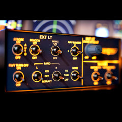 Rowsfire A101 V3.0 A320 mini Light OVHD OVERHEAD Panel for MSFS 2020/2024 - Compatible with FENIX, FBW, Inibuilds & PMDG - Windows Home Cockpit