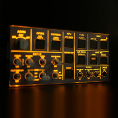 Rowsfire A106 pro V2.0 A32X Light OVHD OVERHEAD Panel for MSFS 2020/2024 (Backlit+Metal Housing+Tactile Switches Edition) - Compatible with FENIX A32X, FBW A32X & iniA32X - Windows Flight Sim Home Cockpit