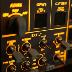 Rowsfire A106 pro V2.0 A32X Light OVHD OVERHEAD Panel for MSFS 2020/2024 (Backlit+Metal Housing+Tactile Switches Edition) - Compatible with FENIX A32X, FBW A32X & iniA32X - Windows Flight Sim Home Cockpit