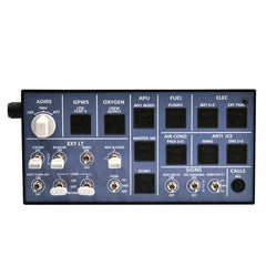 Rowsfire A106 pro V2.0 A32X Light OVHD OVERHEAD Panel for MSFS 2020/2024 (Backlit+Metal Housing+Tactile Switches Edition) - Compatible with FENIX A32X, FBW A32X & iniA32X - Windows Flight Sim Home Cockpit