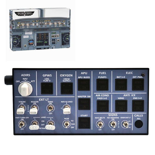 Rowsfire A106 pro V2.0 A320 Light OVHD OVERHEAD Panel for MSFS 2020/2024 - Compatible with FENIX A320, FBW A320 & iniA320 - Windows Flight Sim Home Cockpit