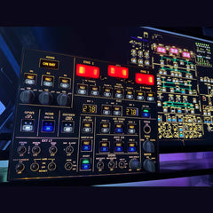Rowsfire A107 A32X MAX Light OVERHEAD Panel for MSFS 2020/2024 (Backlit+Metal Housing+Tactile Switches Edition) - Windows Flight Sim Home Cockpit(Upgrade process, Please wait 2-3 weeks for delivery)