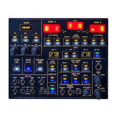 Rowsfire A107 A32X MAX Light OVERHEAD Panel for MSFS 2020/2024 (Backlit+Metal Housing+Tactile Switches Edition) - Windows Flight Sim Home Cockpit(Upgrade process, Please wait 2-3 weeks for delivery)