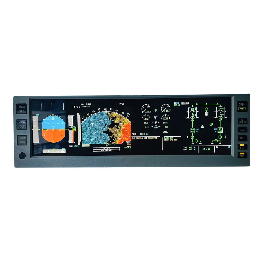 Rowsfire A108 A320/A350/A380 PFD ND ECAM EWD 4-in-1 Flight Display ...