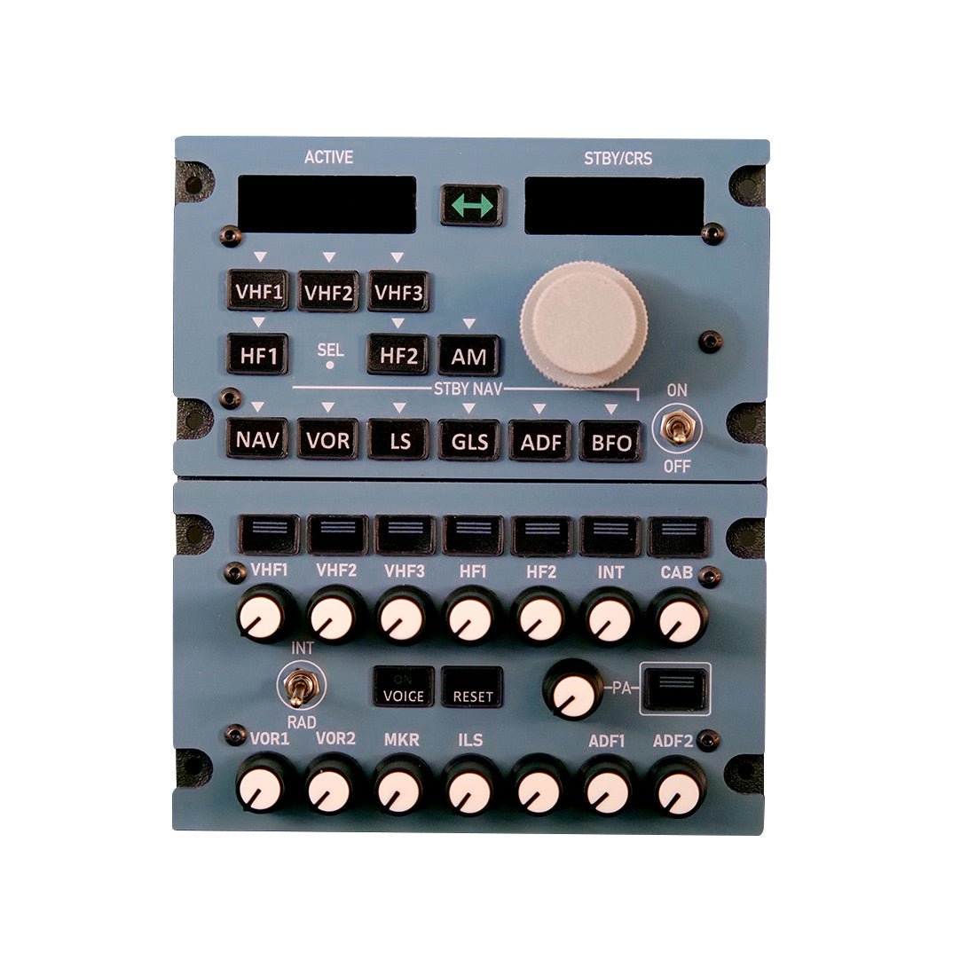 Rowsfire A111 1/1 Scale A320/A330/A350 RMP-ACP Panel for MSFS 2020/2024 & X-Plane(Ships within 15-20 days)