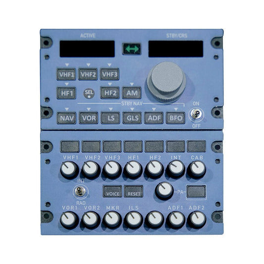 Rowsfire A111 1/1 Scale A320/A330/A350 RMP-ACP Panel for MSFS 2020/2024 & X-Plane(Ships within 15-20 days)