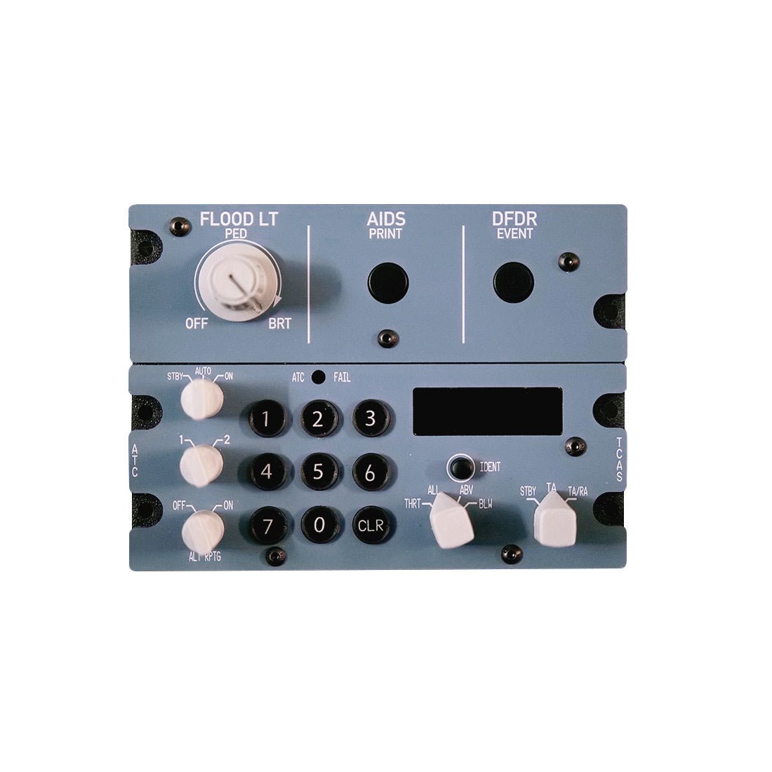 Rowsfire A113 1/1 Scale A320/A330/A350 CKPT-LT+DFOR+ATC Integrated Panel for MSFS 2020/2024 & X-Plane(Ships within 15-20 days)