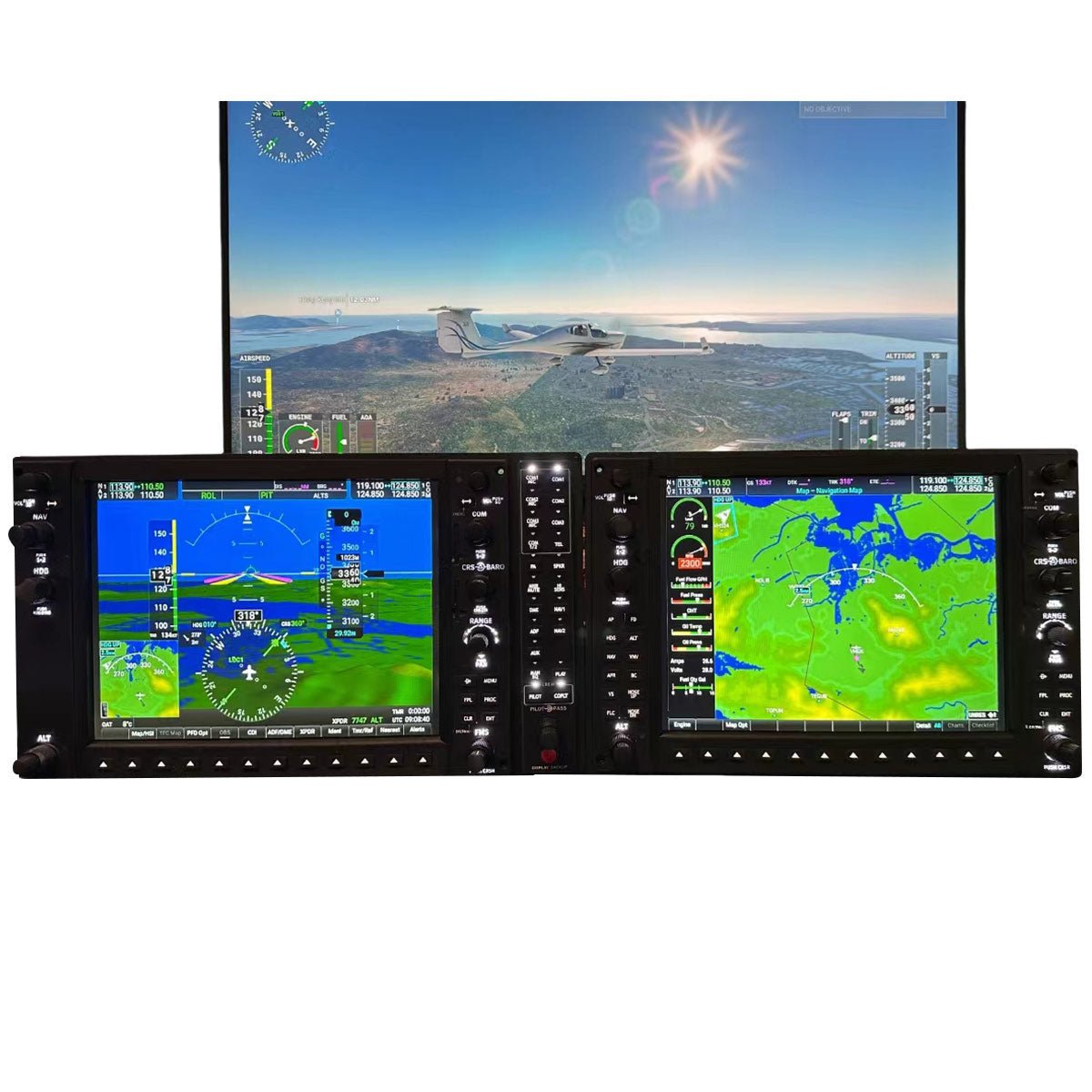 Rowsfire D105 1/1 Scale G1000NXI PFD&MFD&GMA Audio Panel - Flight Sim ...