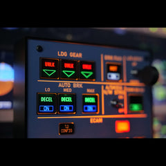 Rowsfire A103 V3.0 A320/A310/A350/XECAM HOME COCKPIT Landing Gear Indicator Integrated Panel for MSFS 2020/2024 - Compatible with Fenix, FBW & ini