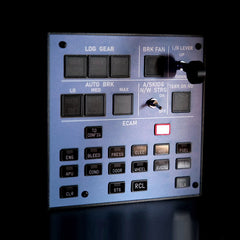 Rowsfire A103 V3.0 A320/A310/A350/XECAM HOME COCKPIT Landing Gear Indicator Integrated Panel for MSFS 2020/2024 - Compatible with Fenix, FBW & ini