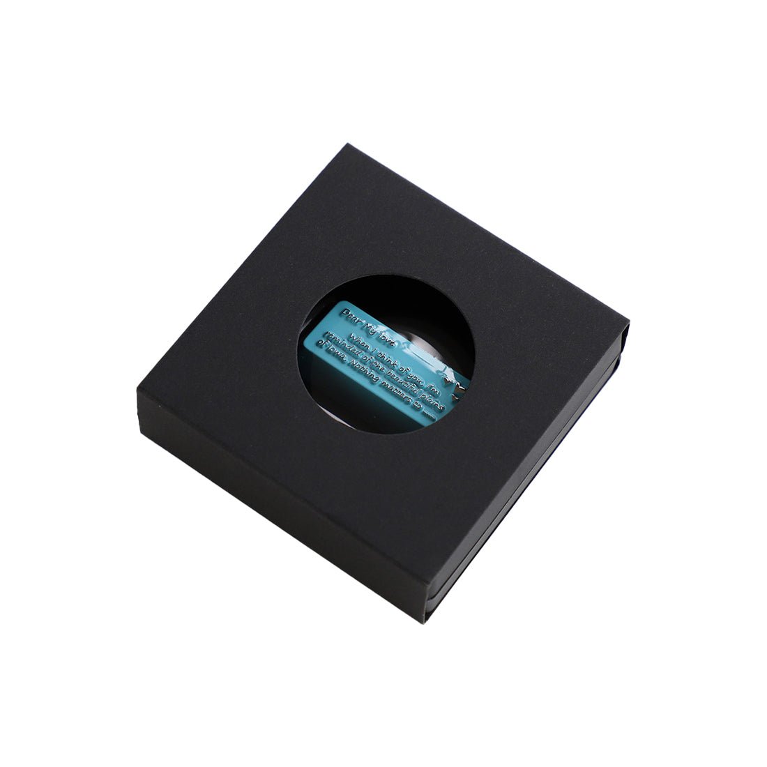 “Sea Mist Romantic Letter” Original-Profile Zinc Alloy Enter Keycap for Mechanical Keyboards