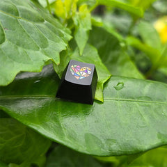 Vibrant Glass Heart Original R4 Profile 220-Grit Anodizing Aluminum Alloy Keycaps for ESC Row