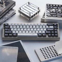 WhirlWind Dye-Sub Original Magnetic Keycaps (White+Deep Grey)