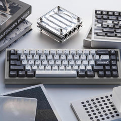 WhirlWind Dye-Sub Original Magnetic Keycaps (White+Deep Grey)