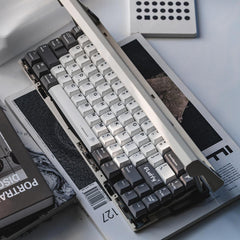 WhirlWind Dye-Sub Original Magnetic Keycaps (White+Deep Grey)