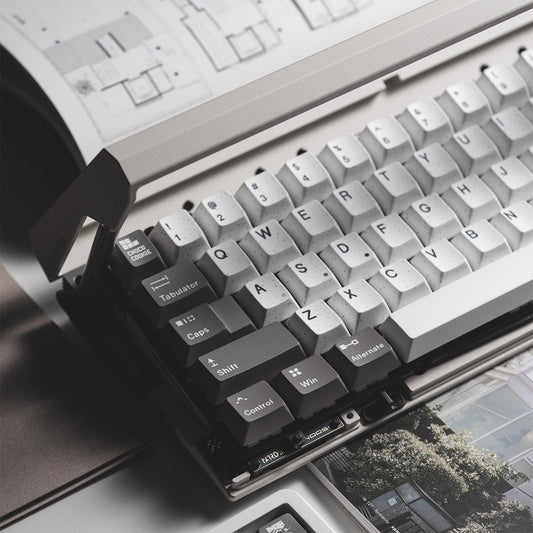 WhirlWind Dye-Sub Original Magnetic Keycaps (White+Deep Grey)