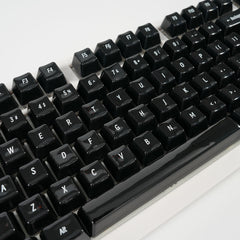 White Ceramic Keycaps, 87/104 Key OEM Profile Keycap Set