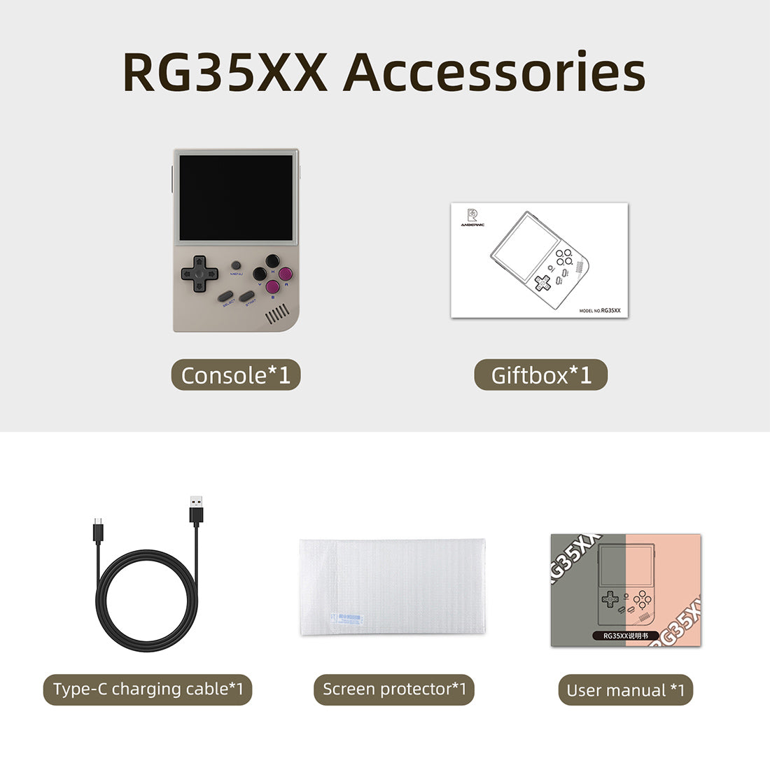 Anbernic RG35XX Portable Retro Handheld Game Console 3.5-inch IPS Screen  Video Game Consoles – Minixpc